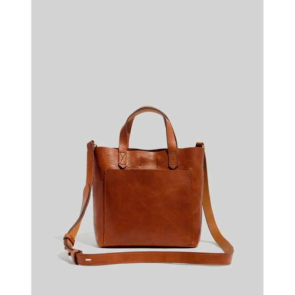Madewell Handbags - Madewell Small Transport Tote Crossbody Bag Women Small Brown Leather
